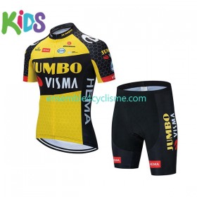 Tenue Maillot + Cuissard 2021 Team Jumbo-Visma Enfant N001